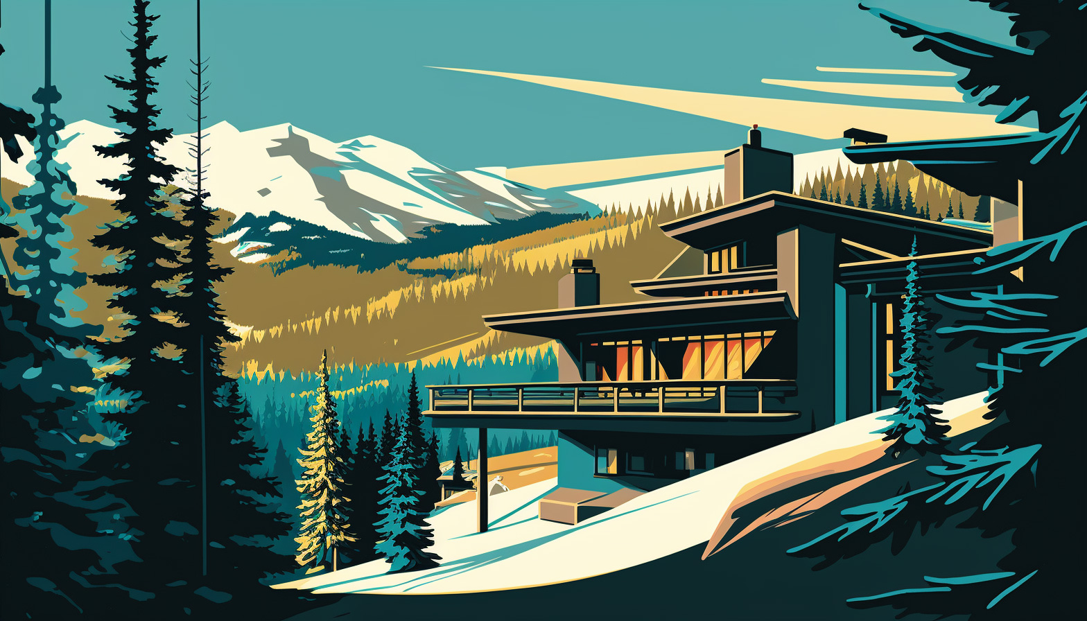 Rendering of Whistler Luxury Slopeside Ski in Ski out home